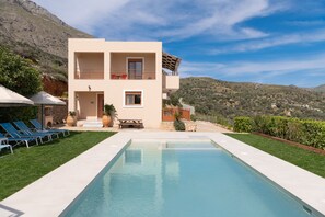 Villa, 2 Bedrooms, Private Pool (Kadiani) | Beach/ocean view - Triopetra Luxury Villas Panagia (Agios Vasileios)