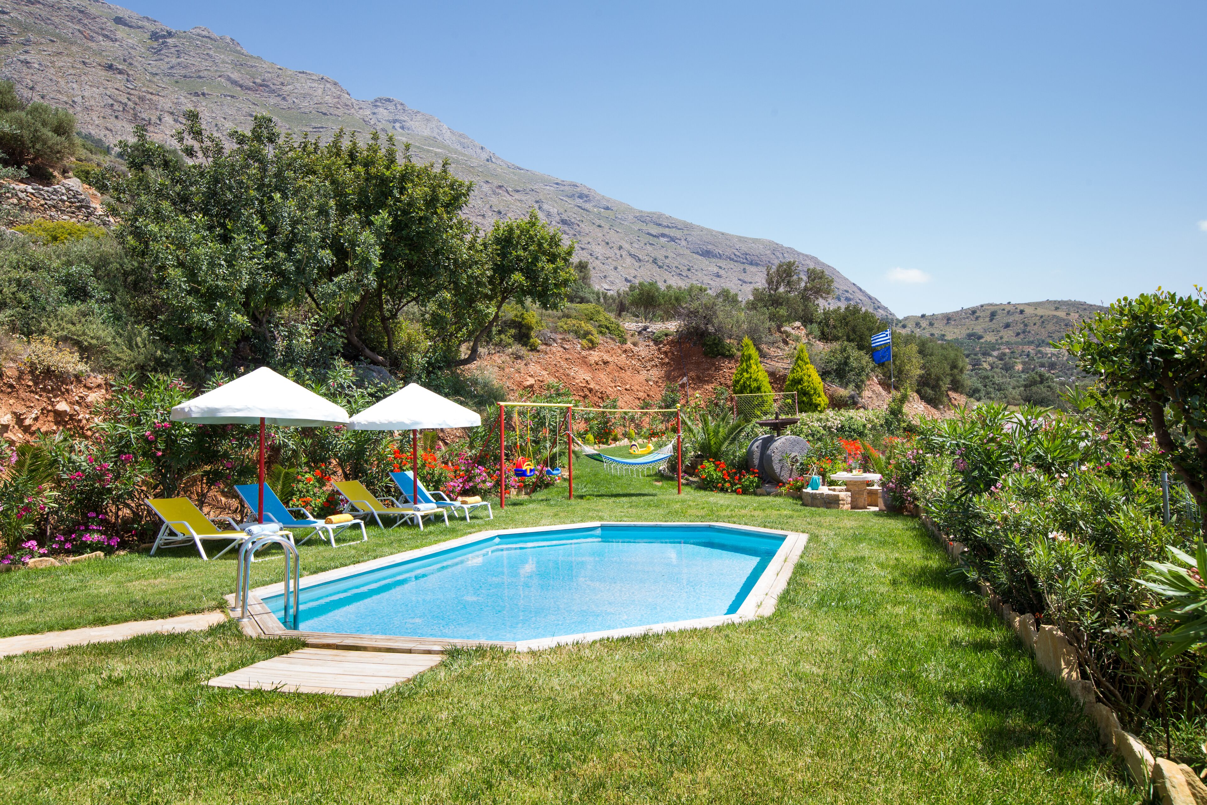 Villa, 2 habitaciones, alberca privada (Dimitris) | Vista a la montaña