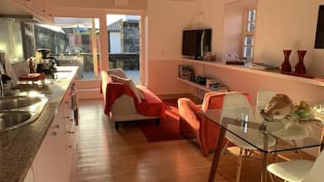 House, 2 Bedrooms (Casa do Fogo) | Living area | LCD TV, DVD player, iPod dock