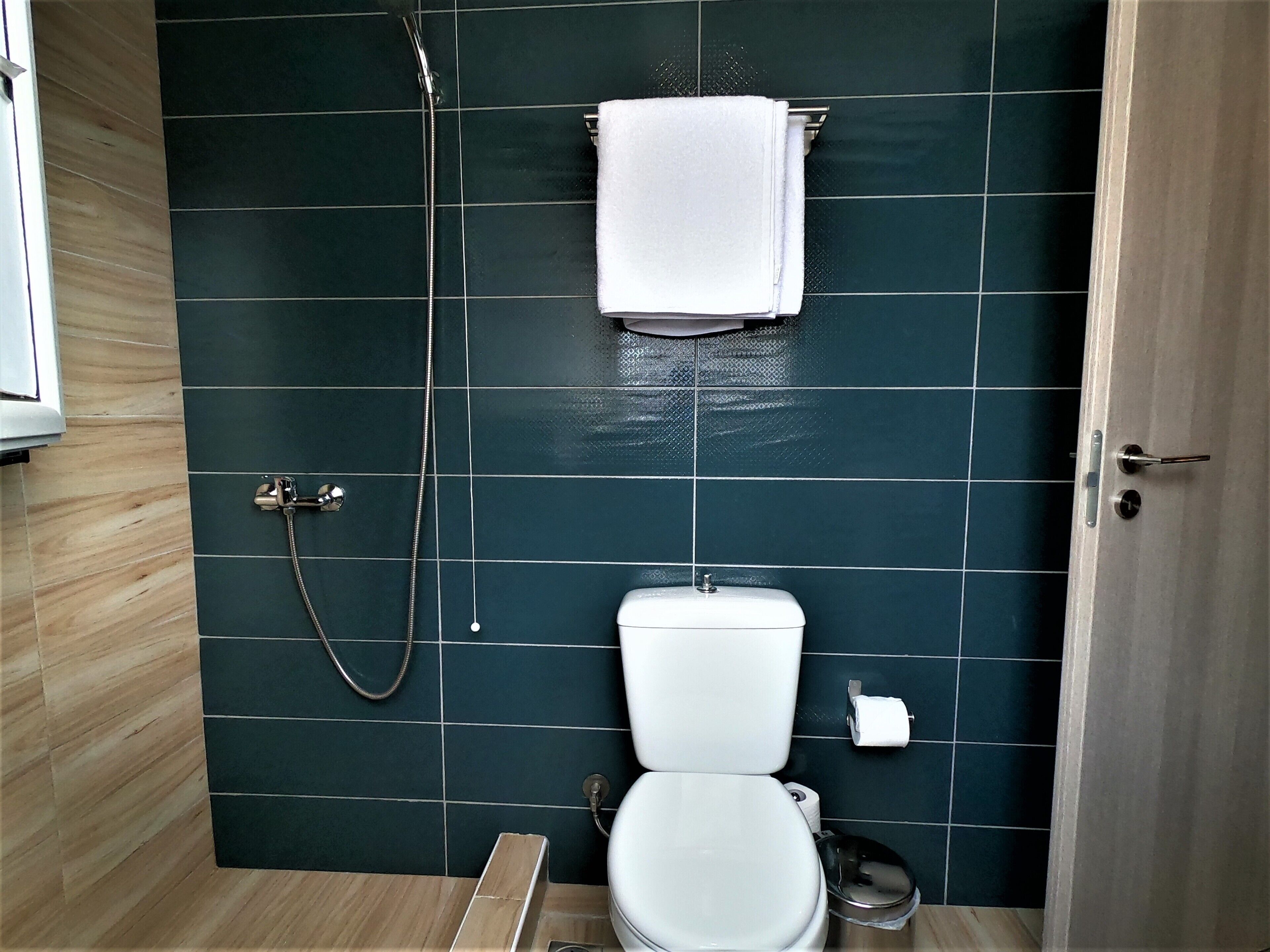 double room, private bathroom | bathroom | shower, free toiletries, hair dryer, towels