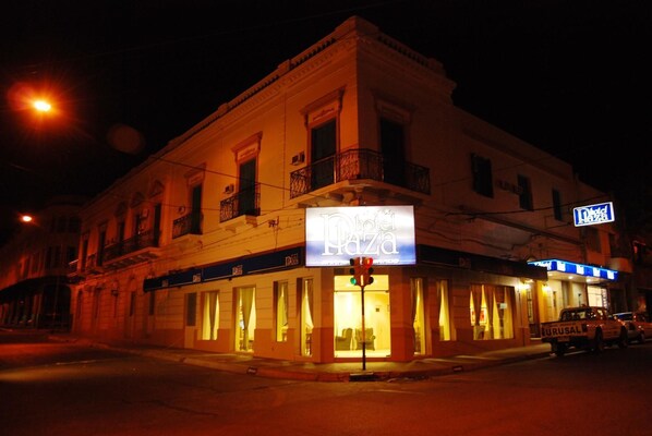 Front of property – evening/night