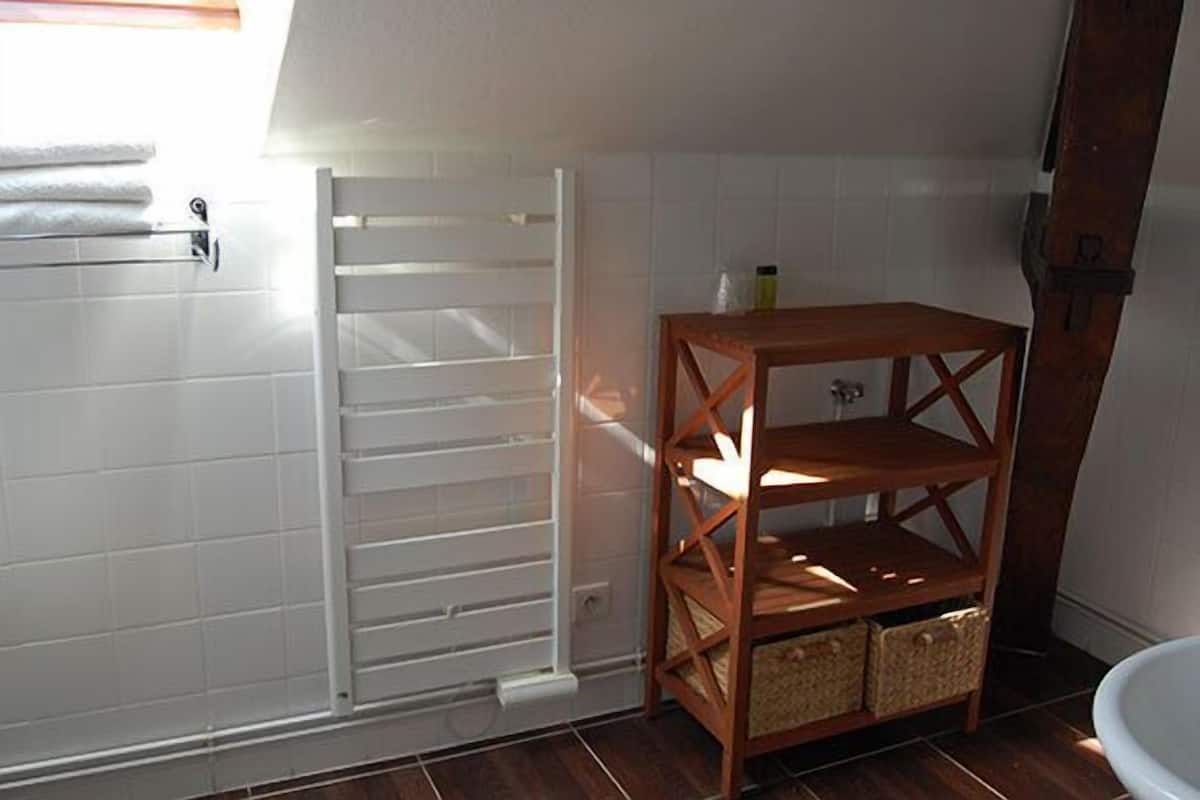 Free toiletries, hair dryer, towels