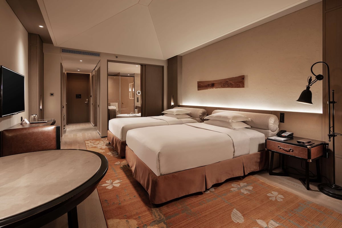 1 quarto, roupas de cama premium, frigobar, cofres nos quartos