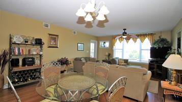 Family House, 3 Bedrooms, Ocean View, Sea Facing | Living area | Flat-screen TV, DVD player