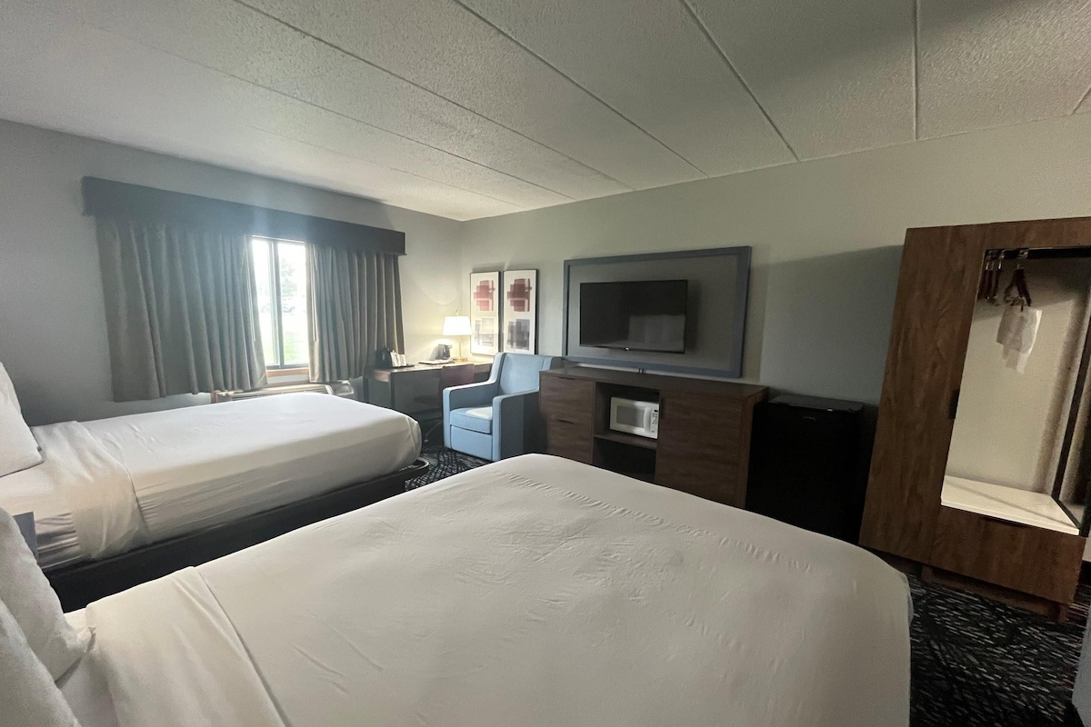 Room, 2 Queen Beds, Non Smoking | Premium bedding, desk, blackout drapes, iron/ironing board