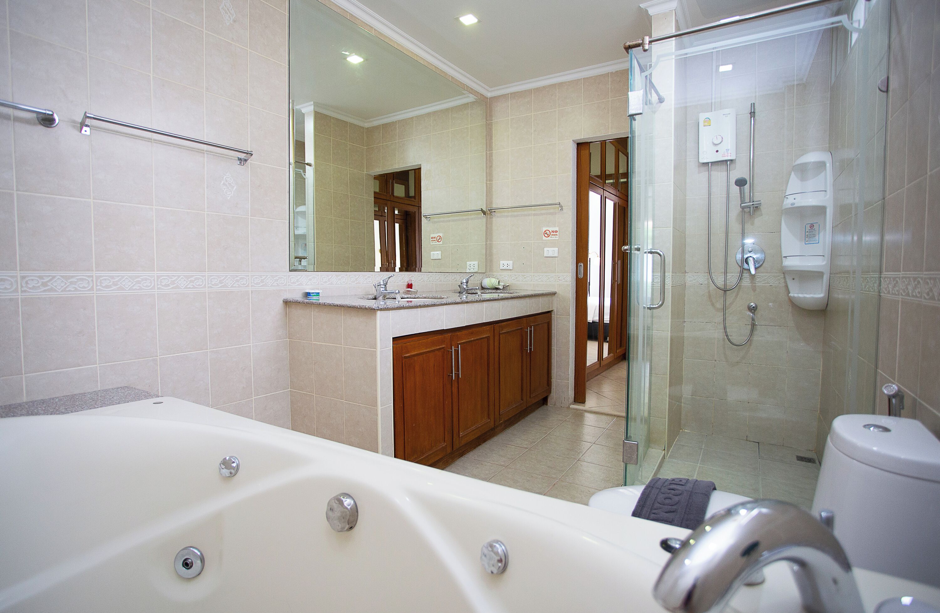 Biệt thự Superior, 2 phòng ngủ, hồ bơi riêng | Bộ đồ giường cao cấp, két bảo mật tại phòng, bàn, màn/rèm cản sáng 