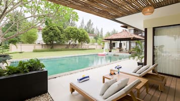Villa, 4 Bedrooms, Private Pool, Beach View | Terrace/patio