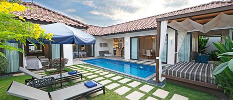 Villa, 2 habitaciones, alberca privada, en el área del jardín | Vista desde la habitación