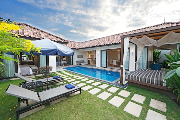 Villa, 2 habitaciones, alberca privada, en el área del jardín | Vista desde la habitación