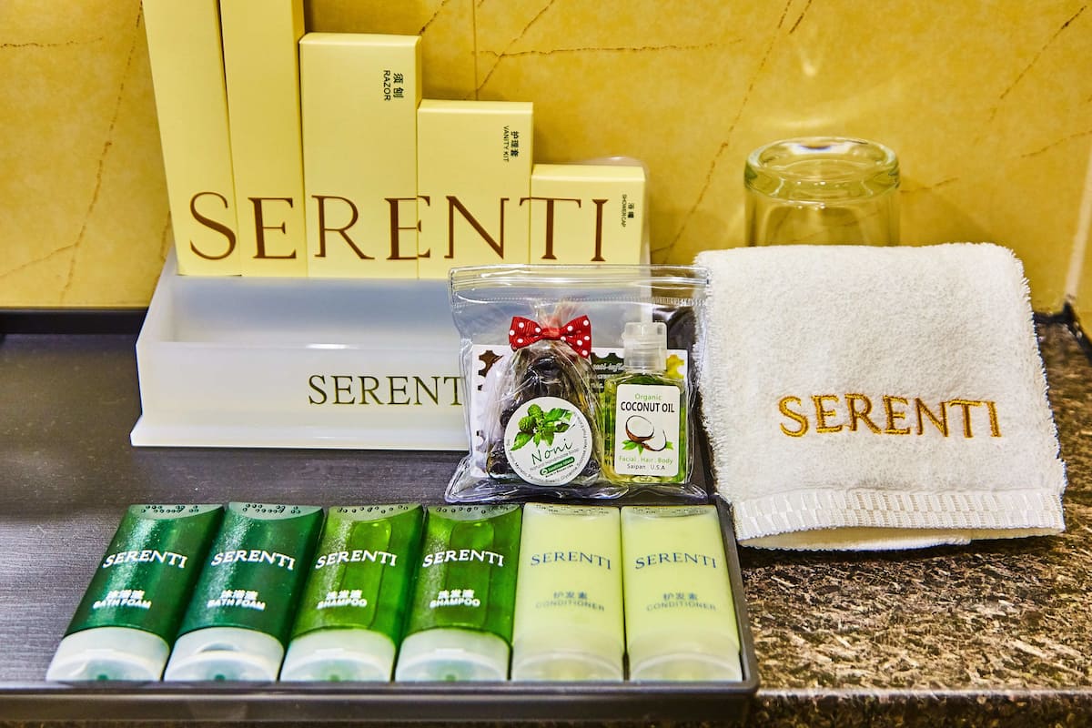 shower, free toiletries, hair dryer, bathrobes