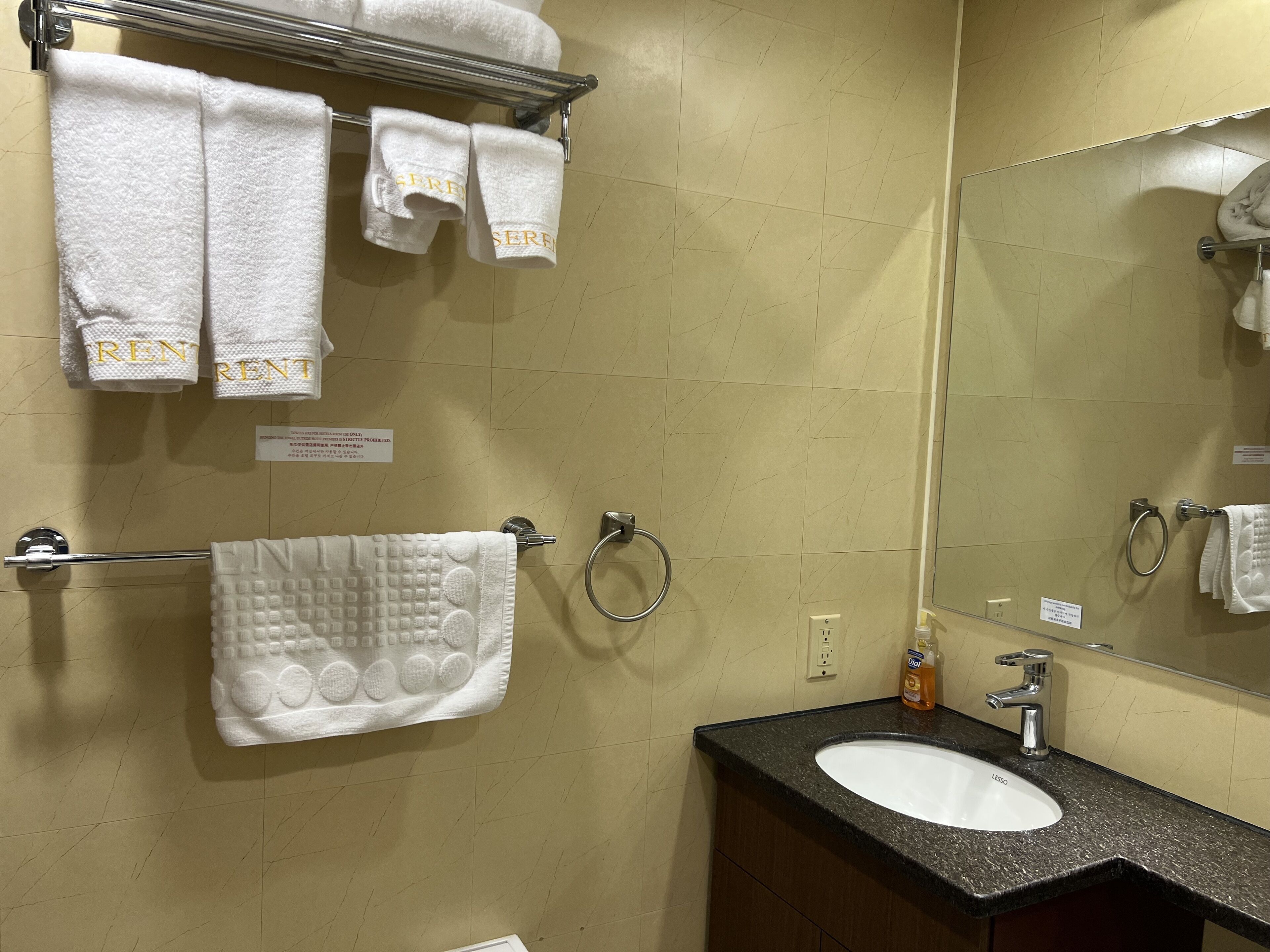 shower, free toiletries, hair dryer, bathrobes