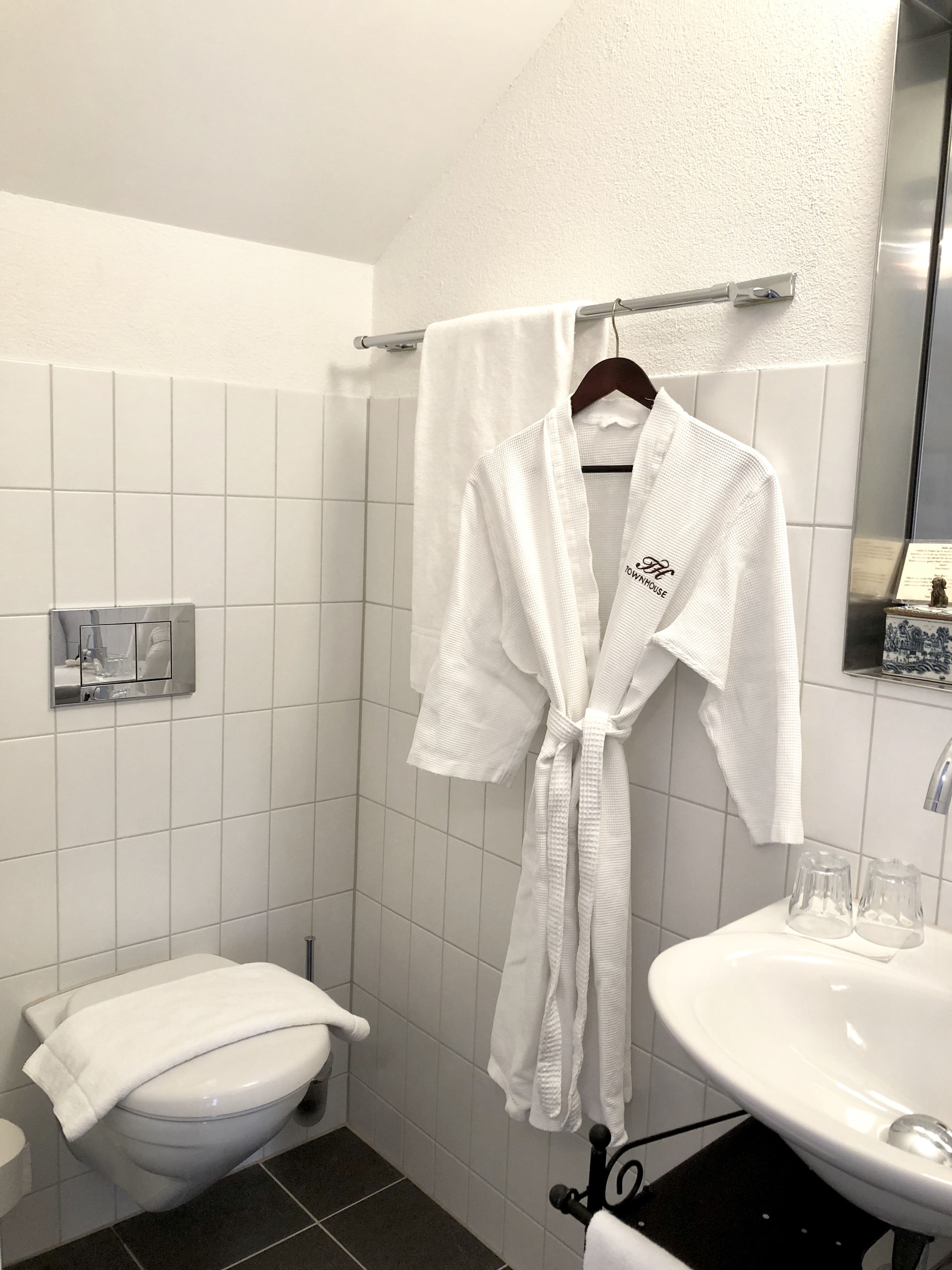 comfort double room, 1 queen bed | bathroom | shower, designer toiletries, hair dryer, bathrobes