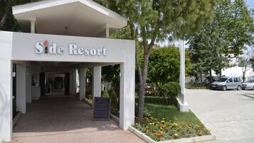 Overnatningsstedets indgangsparti