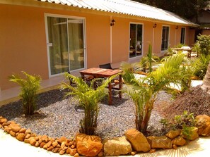 Bungalow - 1 dobbeltseng | Terrasse/gårdhave