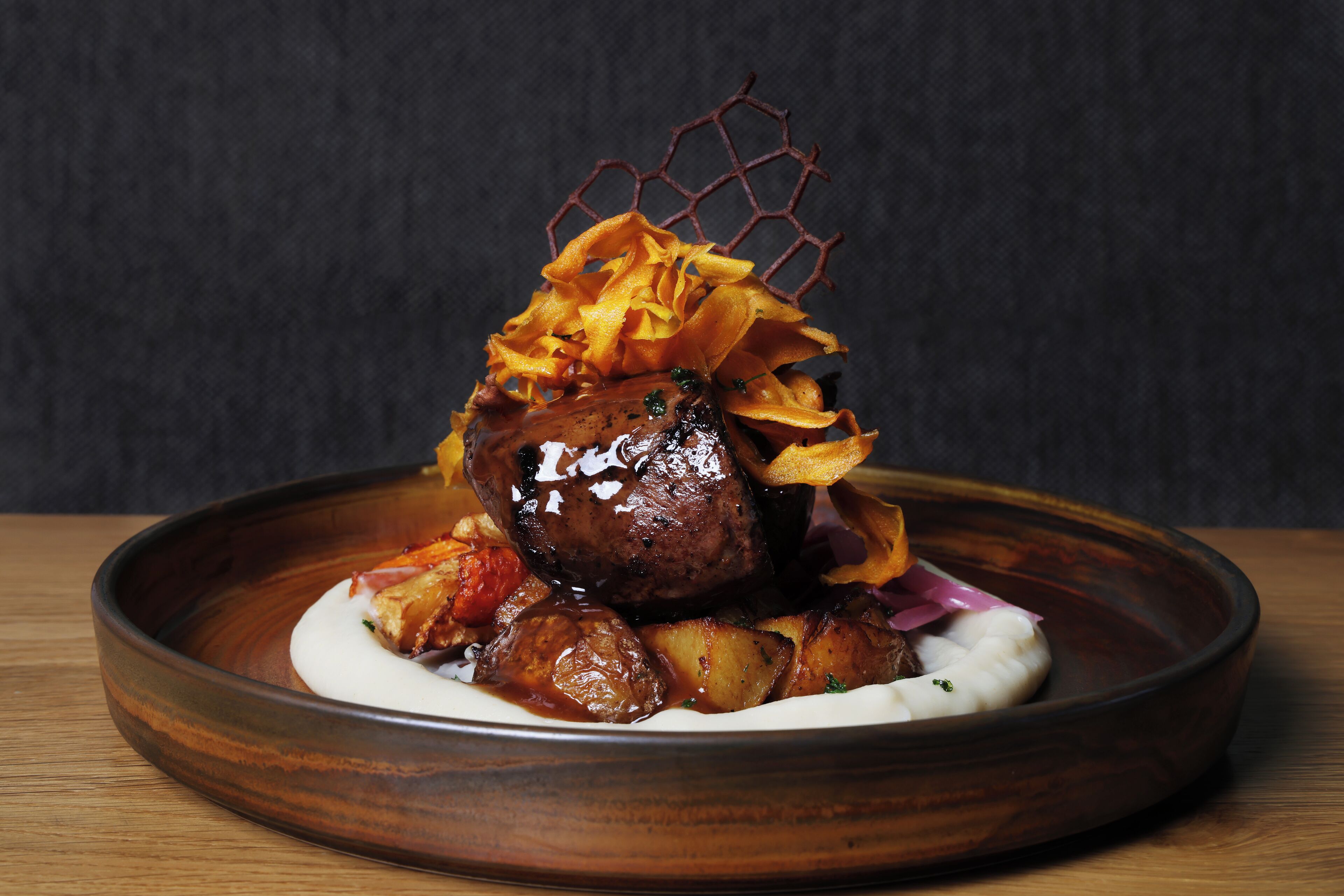 breakfast and dinner served, local cuisine