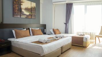 Desk, cots/infant beds, free WiFi