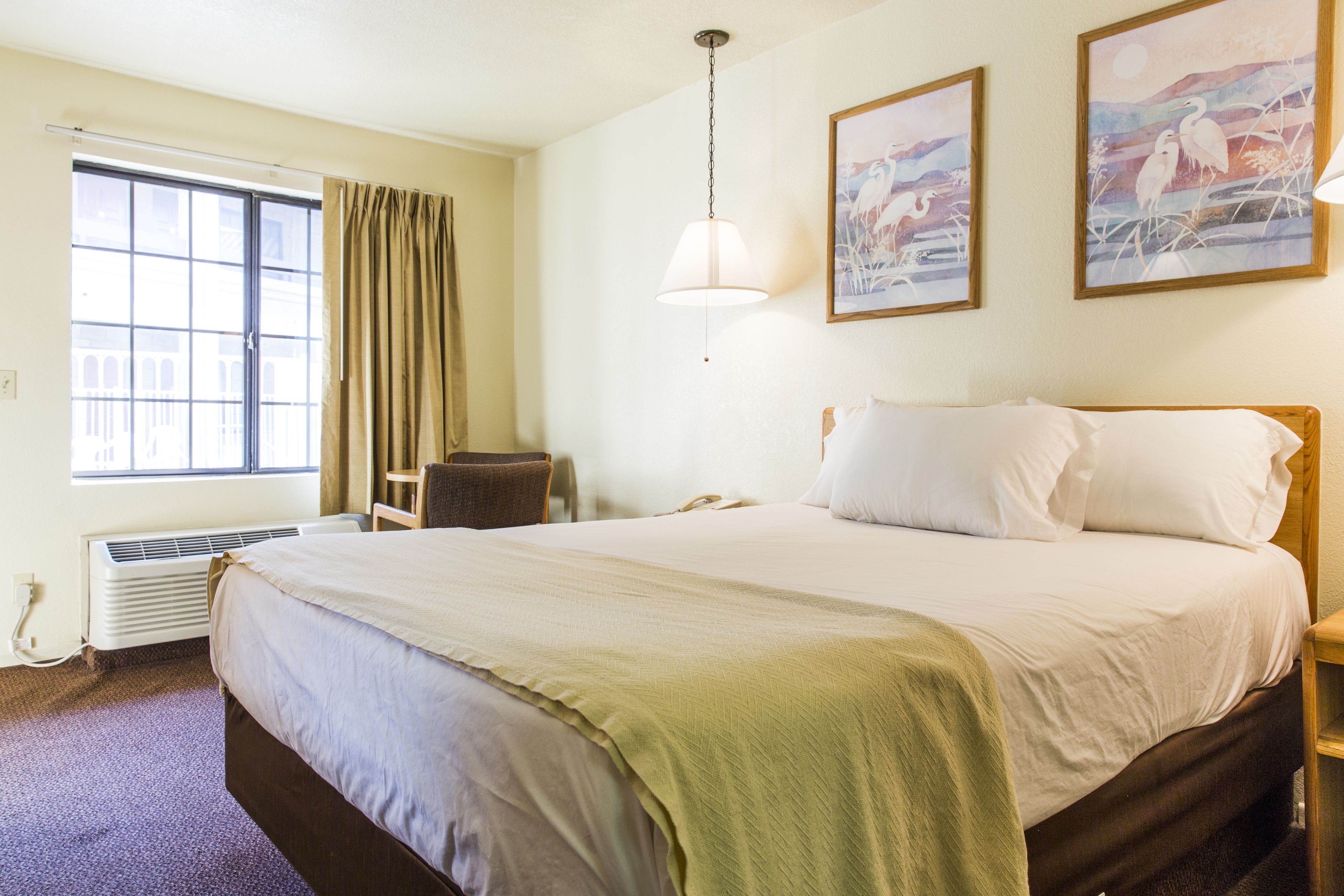 Desk, WiFi, bed sheets, wheelchair access