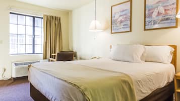 Desk, WiFi, bed sheets, wheelchair access