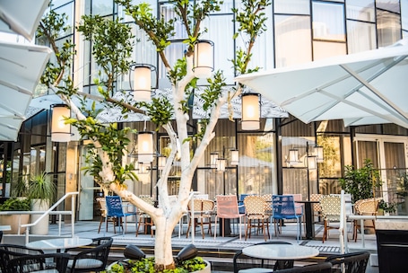 Se sirven desayunos y cocina mediterránea. 65 Hotel, Rothschild Tel Aviv - an Atlas Boutique Hotel