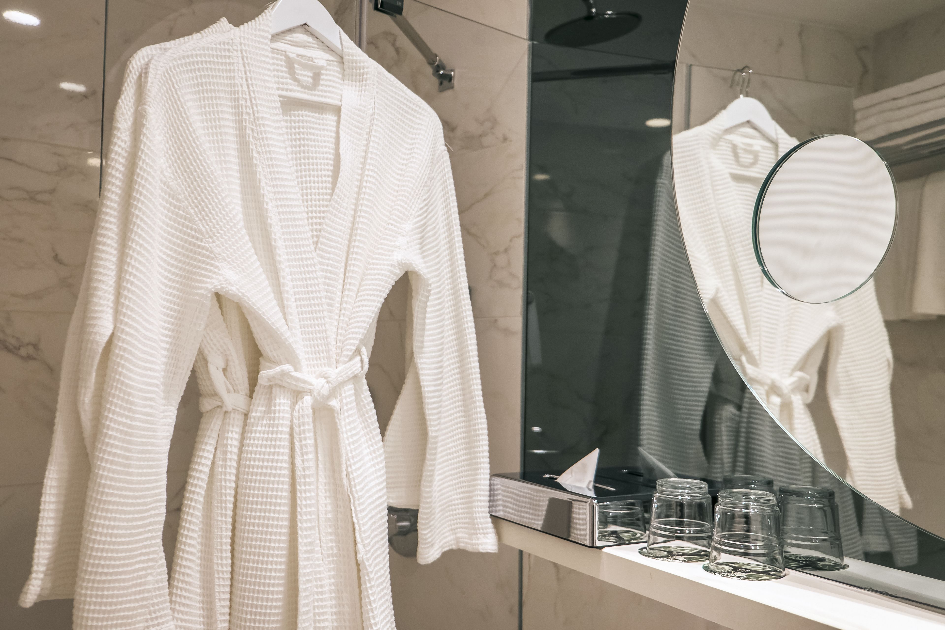 shower, rainfall showerhead, eco-friendly toiletries, hair dryer