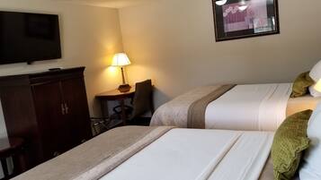 Chambre Deluxe, 2 grands lits, non-fumeurs | Bureau, Wi-Fi gratuit, draps fournis