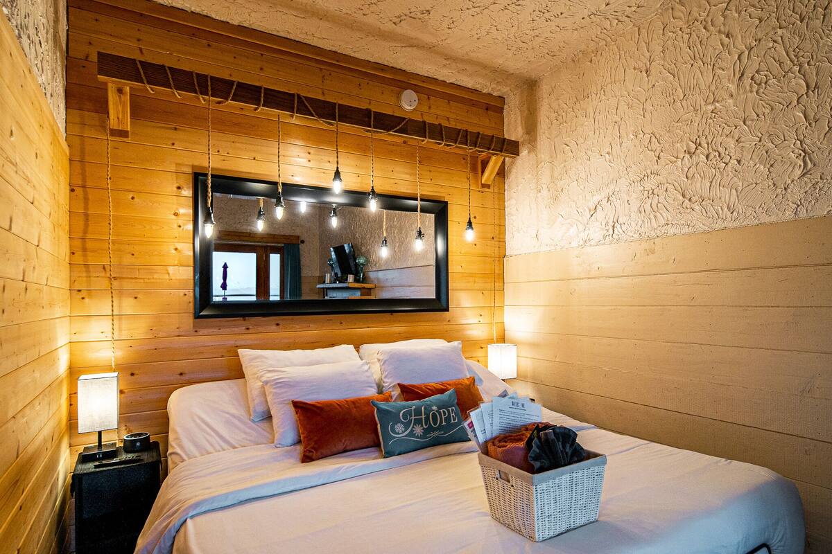 superior studio suite, 1 king bed, ocean view, oceanfront | 1 bedroom, premium bedding, individually decorated, iron/ironing board