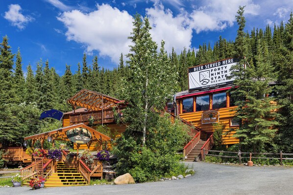 Overnatningsstedets facade