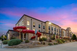 Indoor pool, open 8:00 AM to 10:00 PM, pool umbrellas, pool loungers