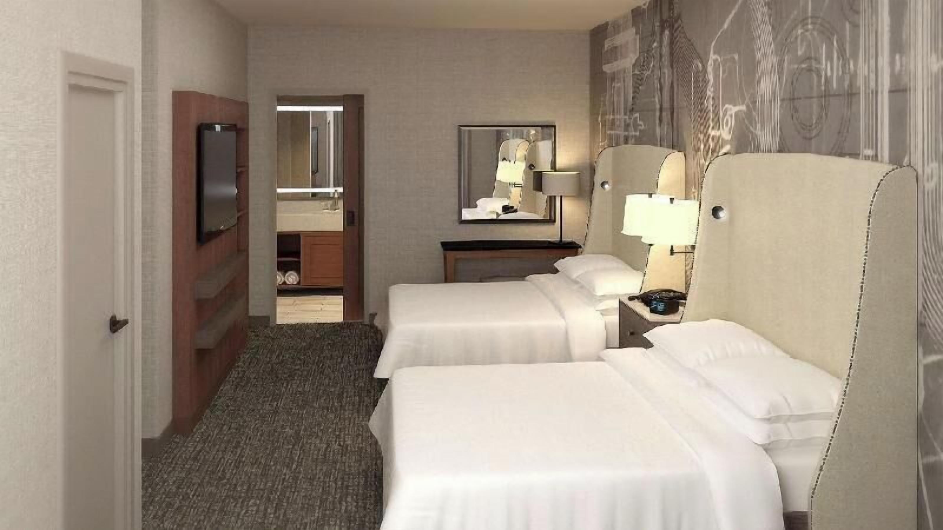In-room safe, desk, laptop workspace, blackout drapes