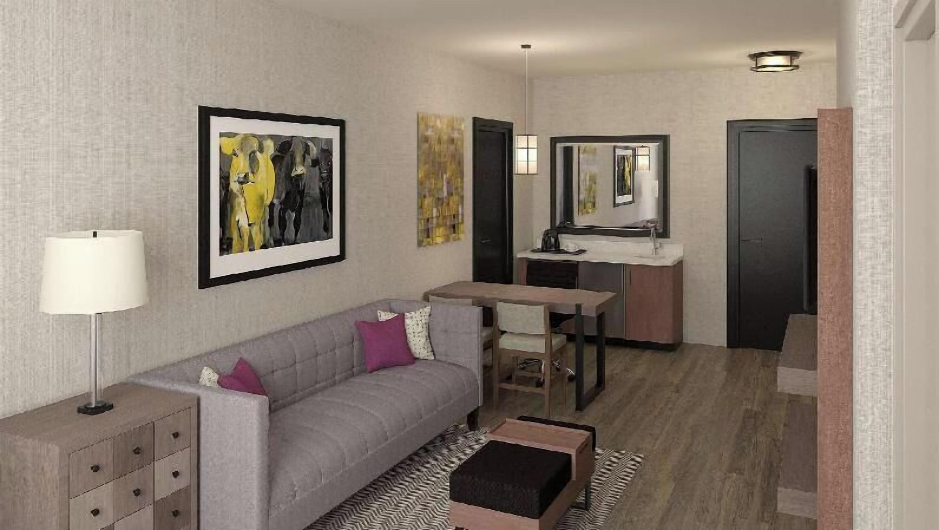 Living area | 55-inch LED TV with cable channels, TV
