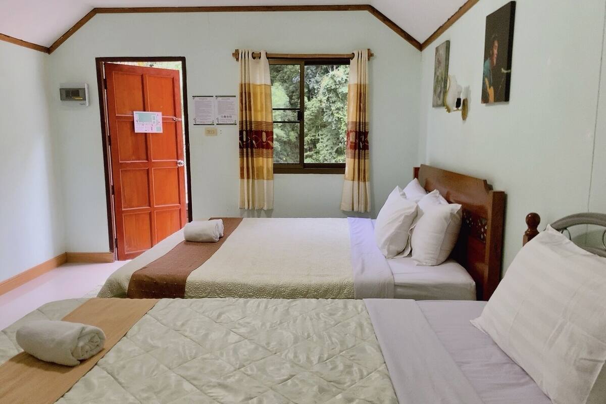 Riverside Bungalow Twin Room | ห้องเก็บเสียง, Wi-Fi ฟรี