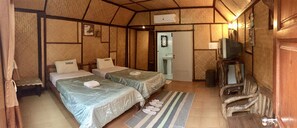 Garden Bungalow Twin Room | Soundproofing, free WiFi - Khun Mai Baan Suan Resort (Mae Ai)