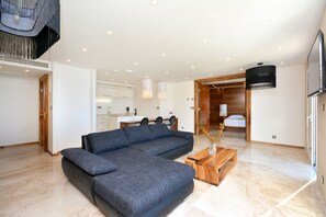 Luxury Villa, Multiple Bedrooms, Terrace, Ocean View | Living room