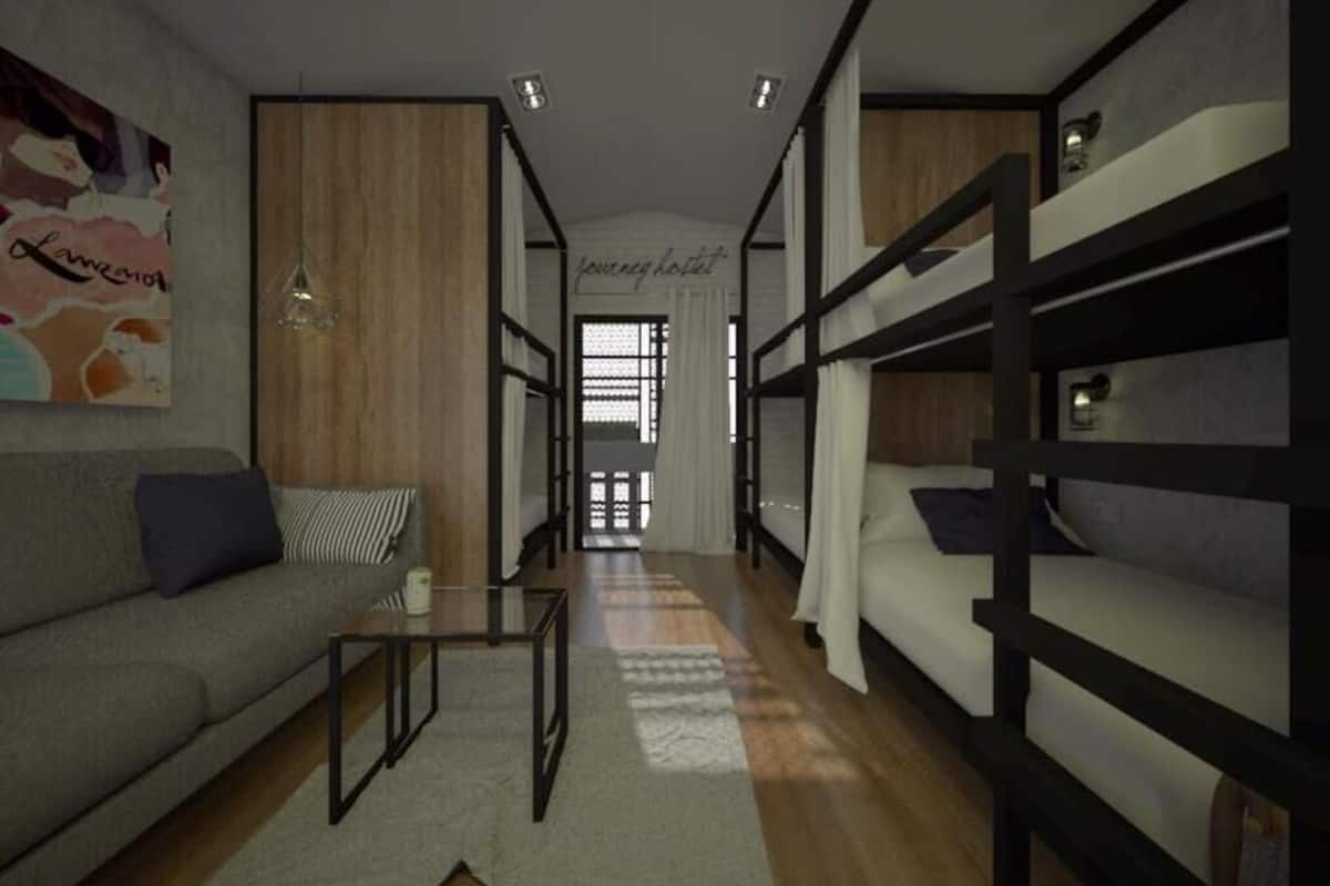 Desk, laptop workspace, rollaway beds, free WiFi