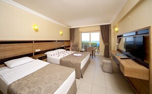 Deluxe Double or Twin Room, Sea View | Desk, free cots/infant beds, rollaway beds, free WiFi