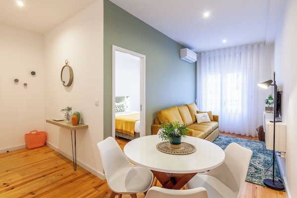 Apartment, 1 Bedroom | Living area | TV