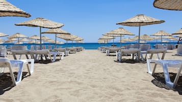Private beach, beach massages