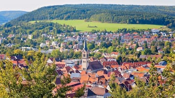Stadsuitzicht vanuit accommodatie