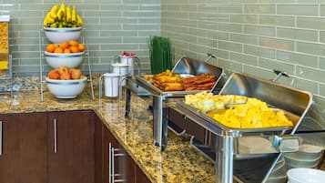 Free daily buffet breakfast