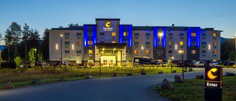 Front of property – evening/night