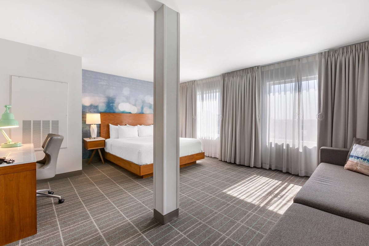 Premium bedding, memory-foam beds, in-room safe, desk