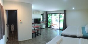 Family Double or Twin Room, 1 Bedroom, Private Bathroom, Resort View | Desk, cots/infant beds, rollaway beds, free WiFi
