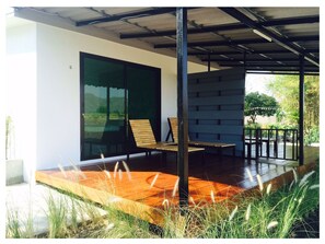 Romantic Double or Twin Room, 1 King Bed, Patio, Hill View | Terrace/patio - Wanlapa Farmstay (Lop Buri)