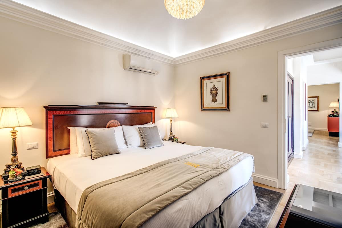 1 slaapkamer, hypoallergeen beddengoed, donzen dekbedden, een minibar