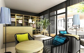 Sala de estar en el lobby