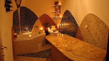 Phòng trị liệu đôi, trị liệu toàn thân, massage đá nóng, massage mô sâu
