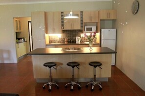 Family Cottage, 2 Bedrooms | Private kitchen | Full-size fridge, microwave, oven, stovetop - Swellendam Self Catering (Swellendam)