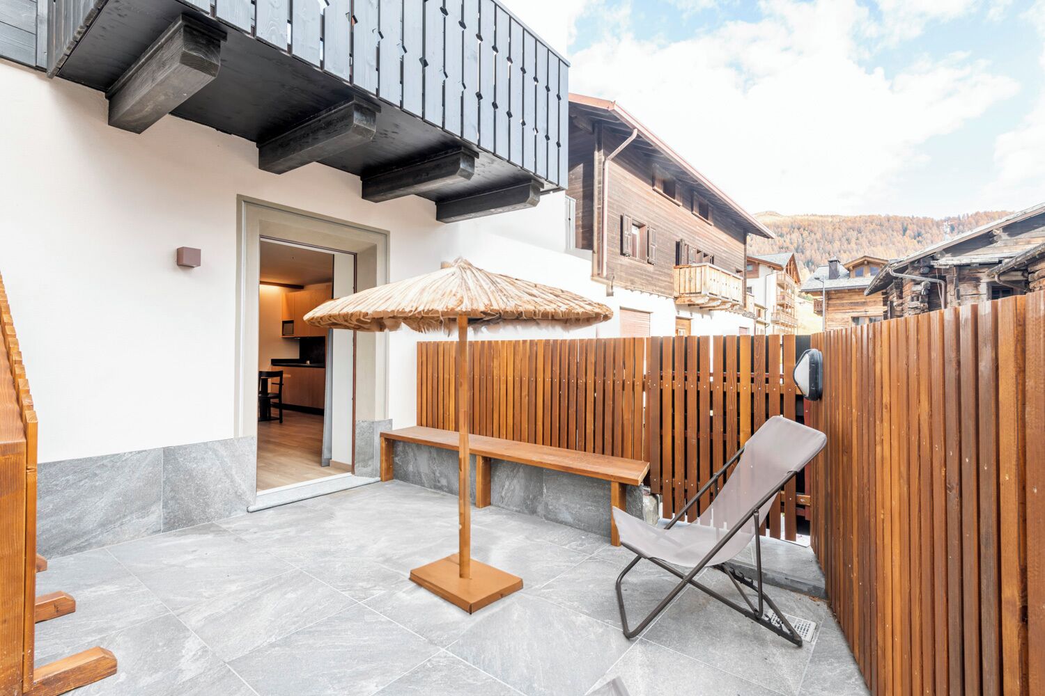 Deluxe Apartment, 1 Bedroom, Garden Area | Terrace/patio