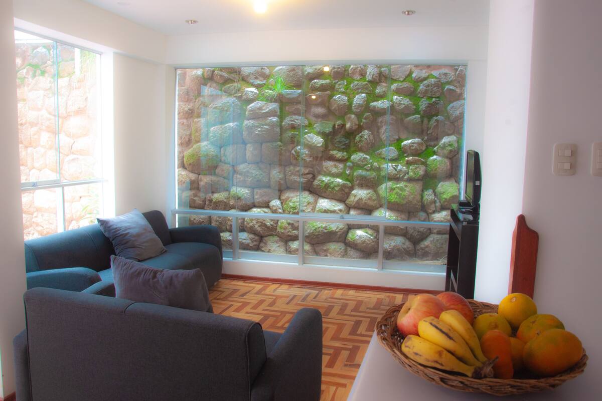 Classic Apartment, 3 Bedrooms, Kitchen, Courtyard Area | Living area | TV