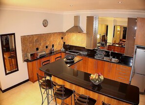 Spacious City View Apartment | Private kitchen